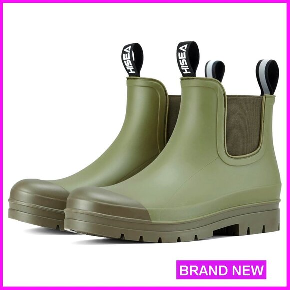 Shoes - Short Rain Boots Waterproof Chelsea Ankle Garden Shoes Non Slip Outdoor Work